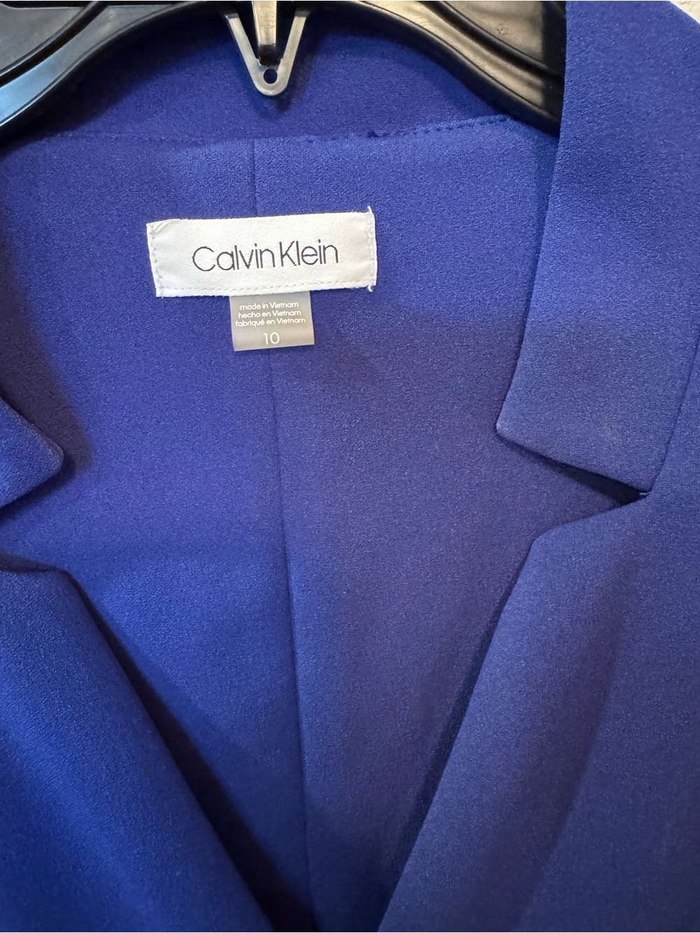 Calvin Klein Cobalt Blue Sleeveless Jumpsuit - Picture 2 of 11